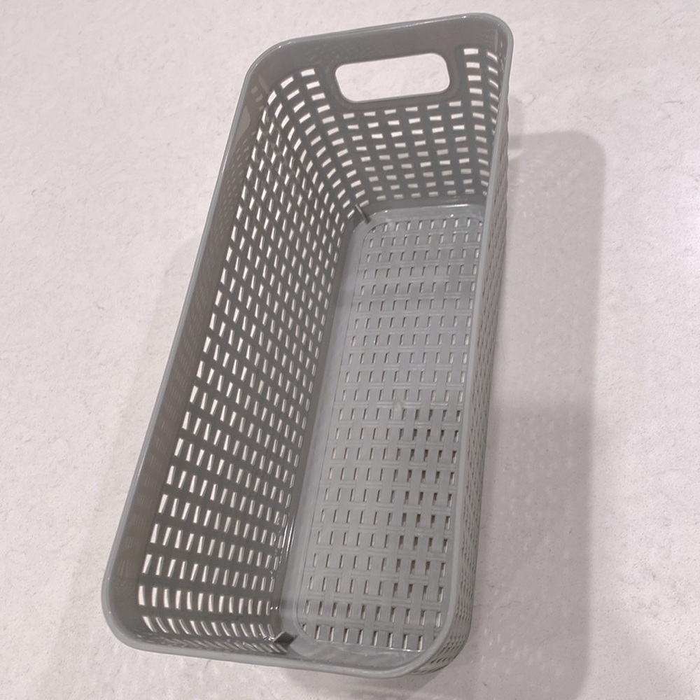 Silver Woven Storage Basket - Picture 3 of 10